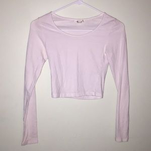 White long sleeve crop too